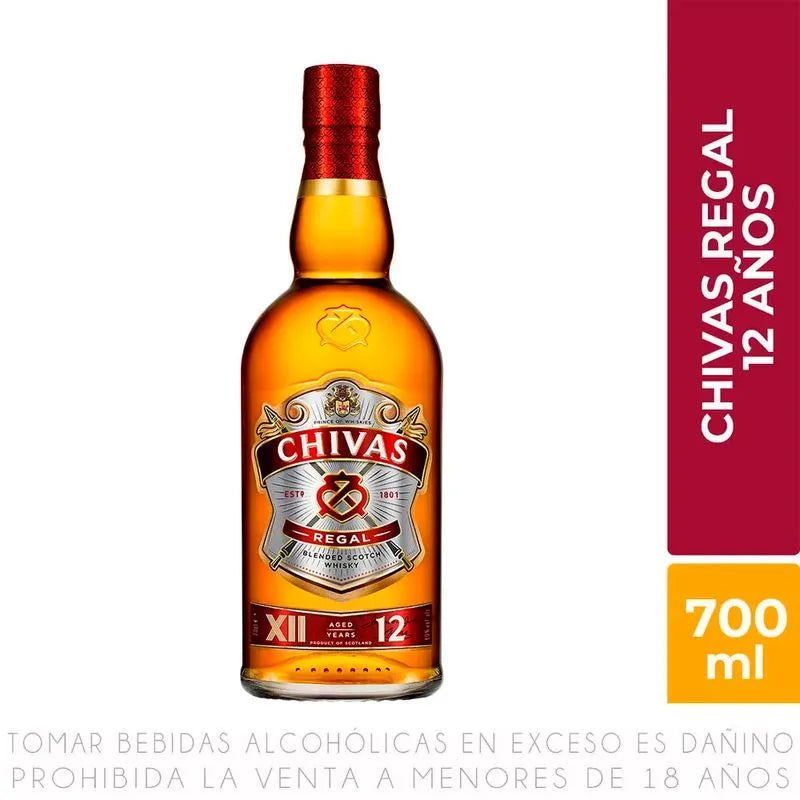 Whisky Chivas Regal Gold Signature 18 Años Botella 700ml